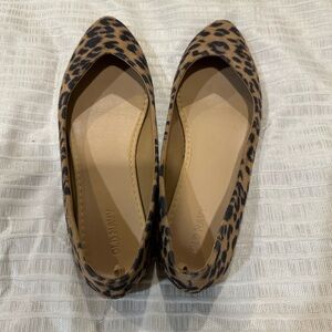 Leopard slip ons